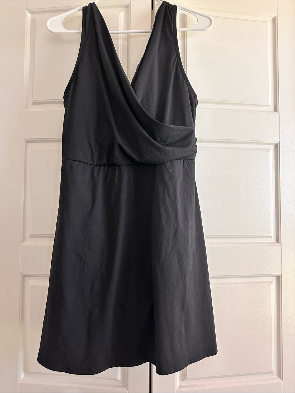 Lands End Black Vneck Tankini 14 plus size